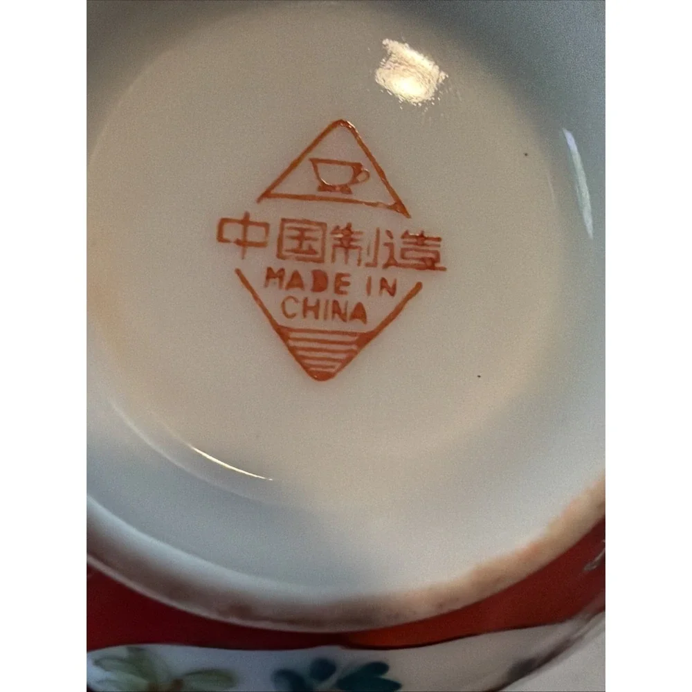 Chinese Famille Rose Flower Branch W/ Bird‎ Porcelain Hand Painted Art Bowls